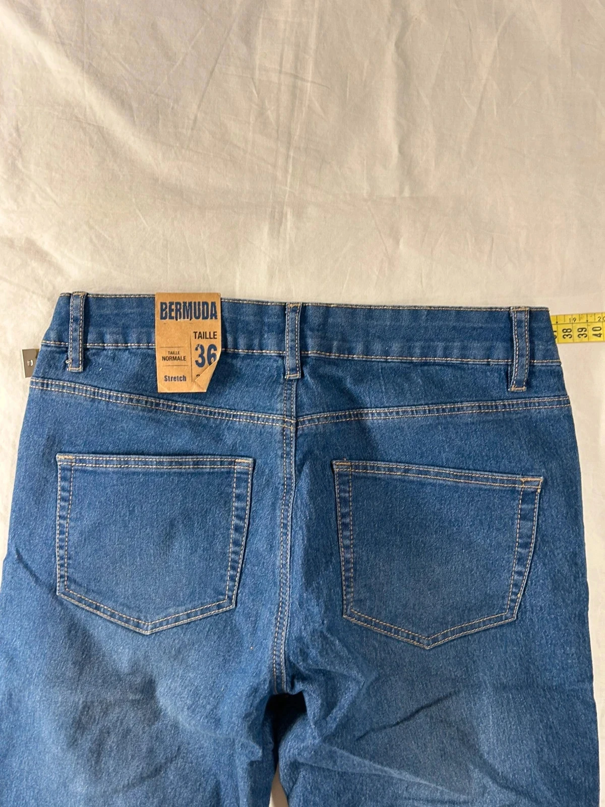 Gémo marineblauwe denim short bermuda voor dames maat 36 – photo 10